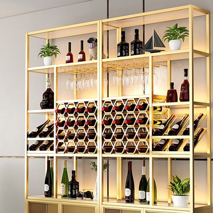 Modern luxury glass stainless steel red wine cellar bar storage display whiskey wine display bar cabinet