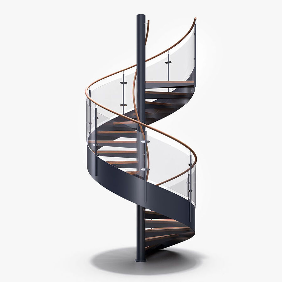 Outdoor hot galvanized/powder coated carbon steel spiral stair/customized spiral staircase used