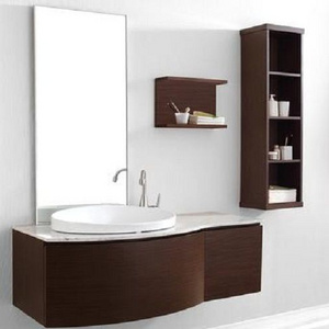 Modern Luxury german style curved bathroom corner sink vanity Car Vnity Mirror With Light Bathroom Vanity