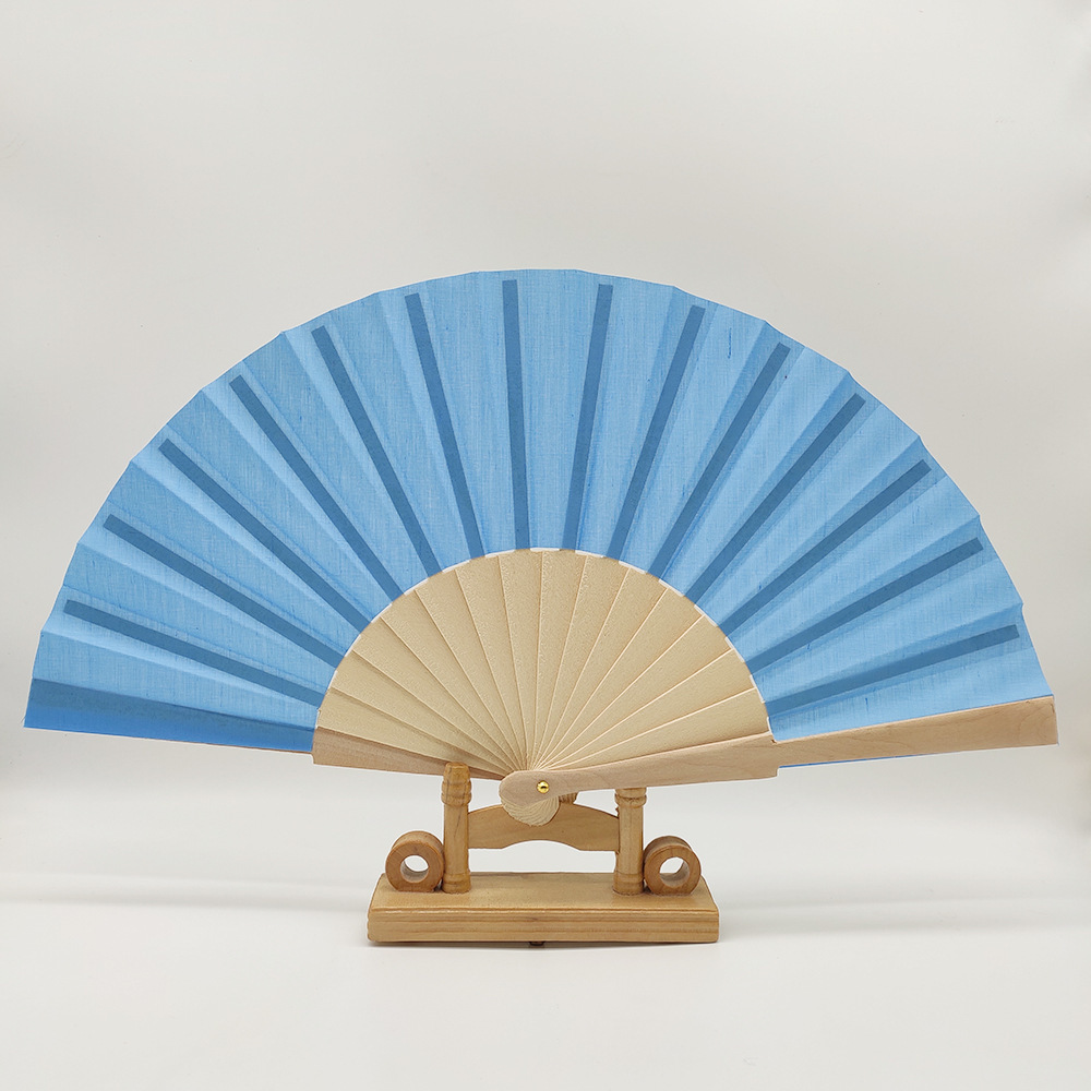 Custom Logo Spanish Style Plain Wood Folding Hand Fan