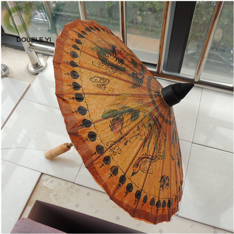 Wholesale Thailand  classical oil paper bamboo umbrella for traditional part decoration