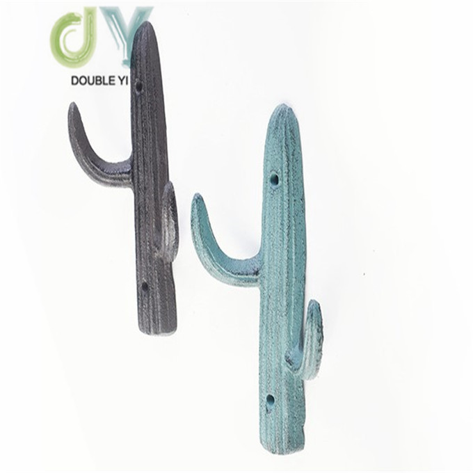 Metal Cactus Wall Mounted Coat Hook/ Living Room Decoration Coat Hook Towel Rack