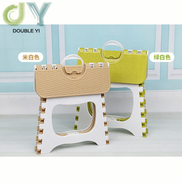 wholesale Household thickened plastic folding stool outdoor portable folding chair train stool horse za adult small bench