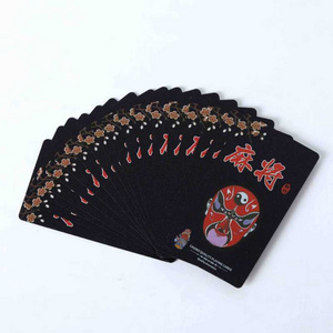 PVC frosted plastic mahjong playing cards travel portable promotion DIY waterproof mini game playing cards