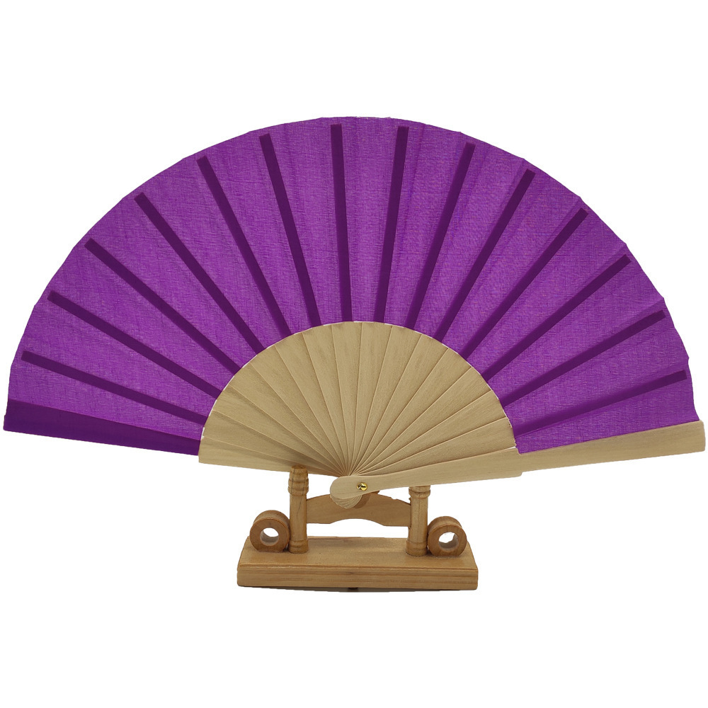 Custom Logo Spanish Style Plain Wood Folding Hand Fan