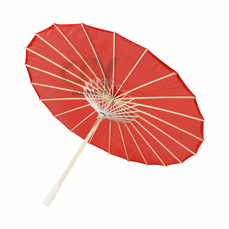 Chinese Craft Gifts Decoration Shooting Props Oil Paper Umbrella Red Wedding Umbrella Cloth Umbrella