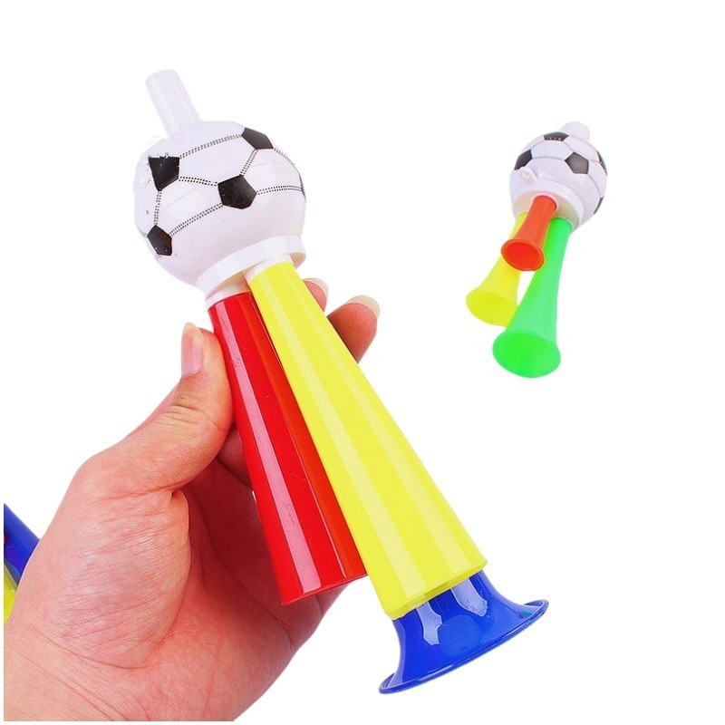 Wholesale Kids Plastic Football Trumpet Toy Air Horn Loud Noise Maker 3 Tones Trumpet Toys for Sporting Events