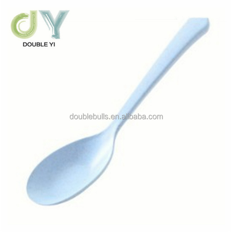 Wholesale high-quality cheap children's plastic spoon small advertising promotional wheat straw spoon