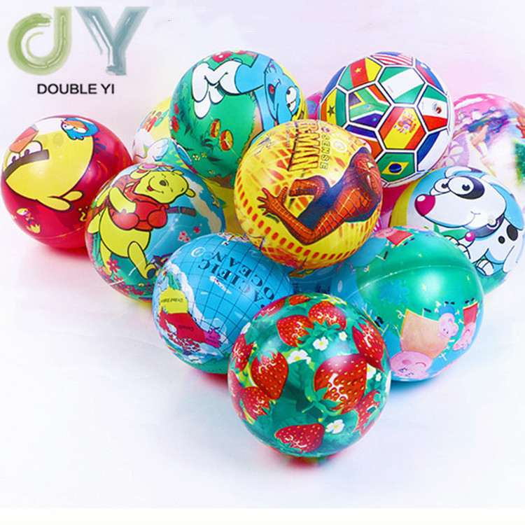 Wholesale custom  22CM pet toy ball  beach inflatable toy ball custom color printing ball