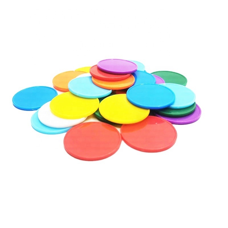 Screen-printing /embossed custom Plastic token coin