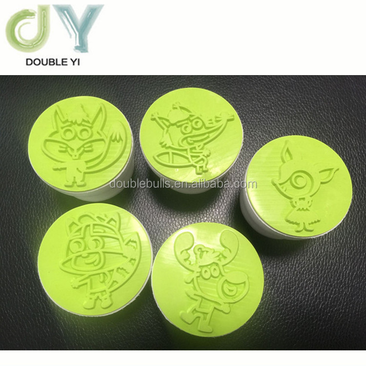 Custom logo children's mushroom shape eva stamp eva foam seal toy