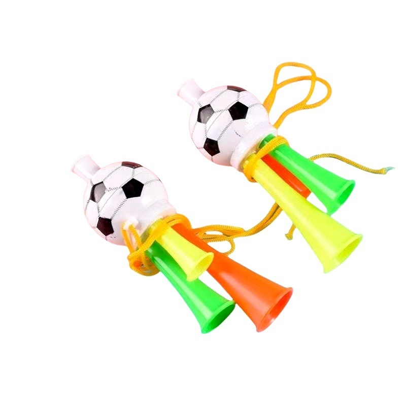 Wholesale Kids Plastic Football Trumpet Toy Air Horn Loud Noise Maker 3 Tones Trumpet Toys for Sporting Events