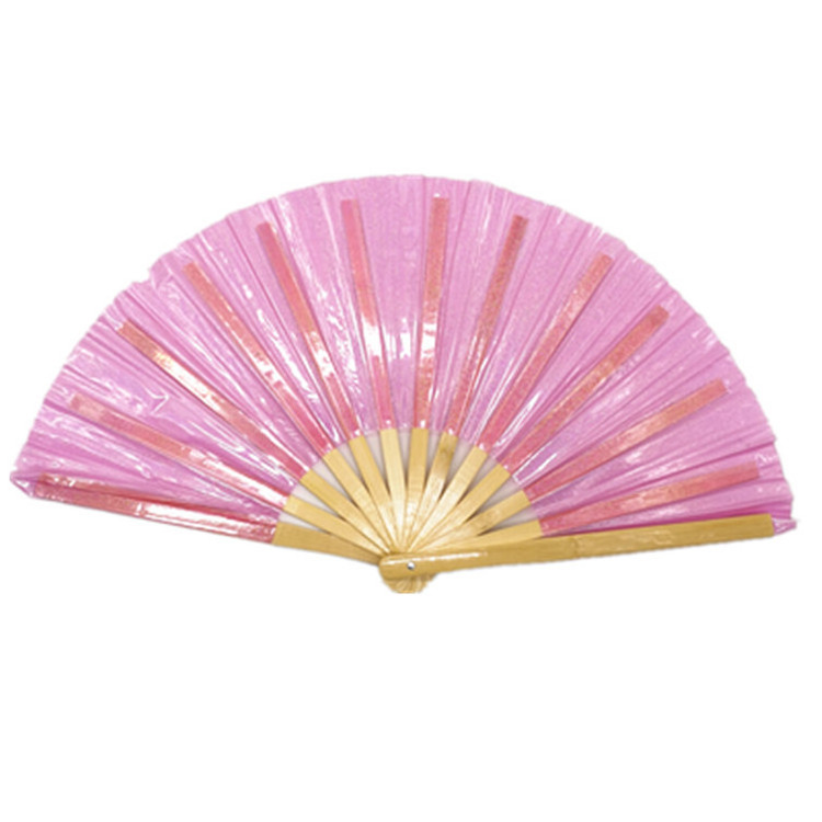 Laser Rave Hand Fan Clack Handheld Fan for Party Large Folding Fan with Bright Color Festival