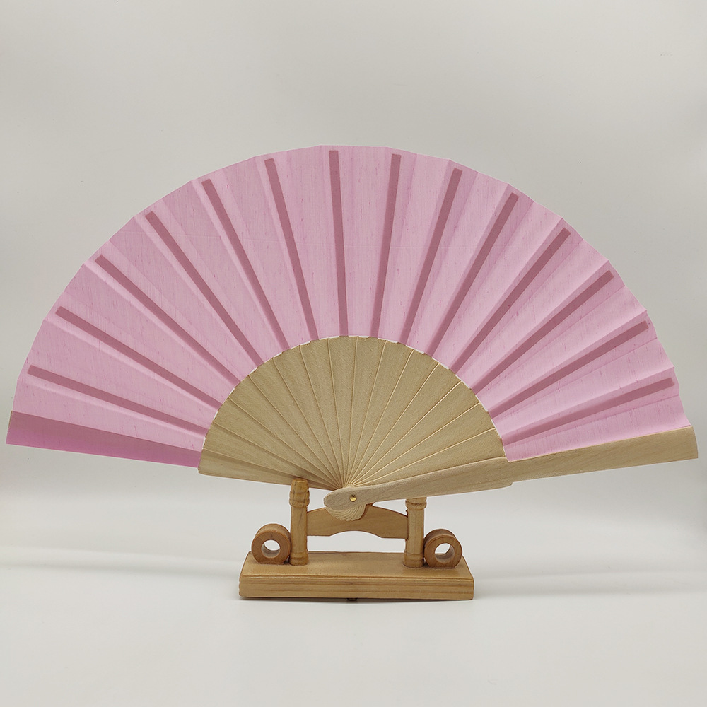 Custom Logo Spanish Style Plain Wood Folding Hand Fan