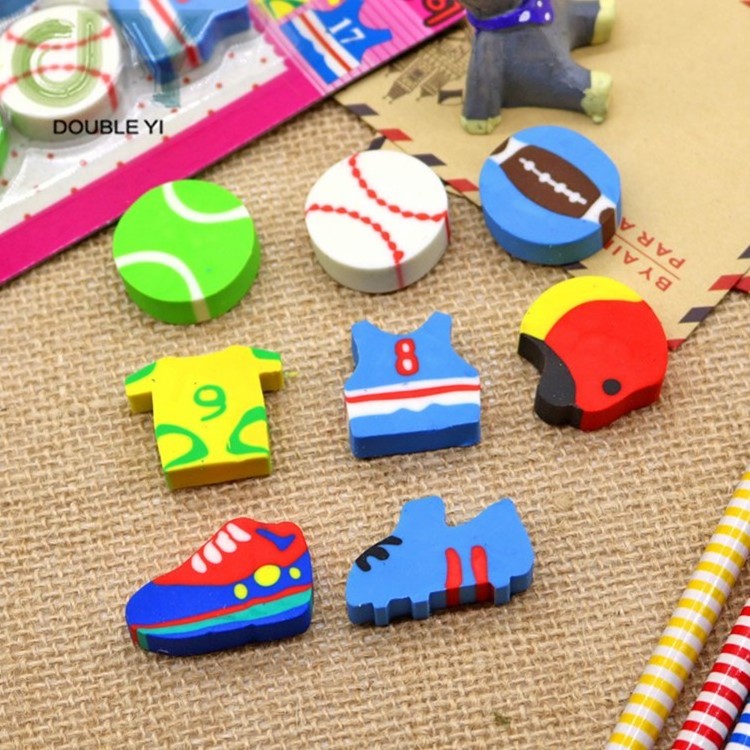 wholesale creative cartoon sports shaped eraser