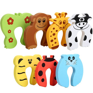 EVA Cartoon Animal Door Stopper Children's Safety Cute Anti Pinch Door Stopper Wedge Children's Finger Protector Anti Lock Door