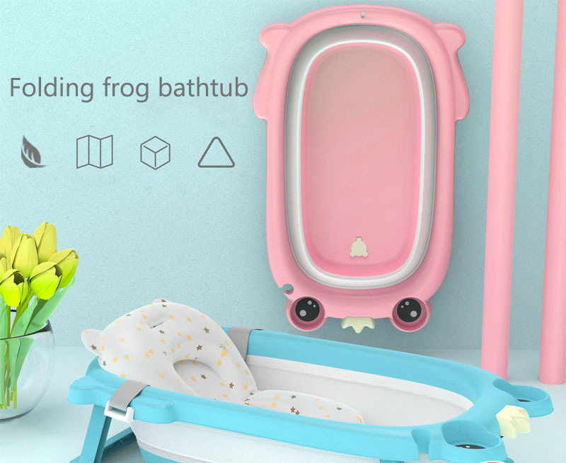 Thickened Bath Tub For Children Infant Baby And Newborn Baby Foldable Tub Temperature Sensing Comfortable Bathtub