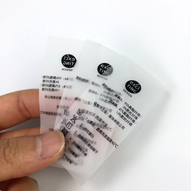 Eco-friendly Customized TPU wash care Label for Clothing Swimsuit