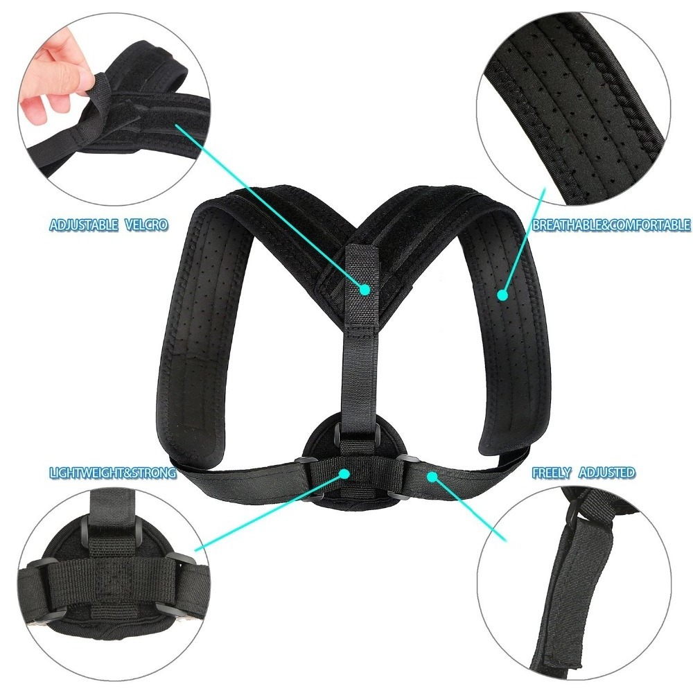 Back Clavicle Posture Corrector Brace with Adjustable Strap