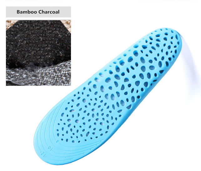 honeycomb breathable cuttable silicon  PU foam free cut bamboo charcoal shock absorb high bounce sport insole  inserts