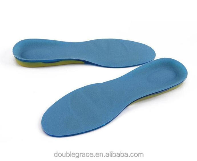 Silicon Gel thick soft and comfortable sport full size insole for shock absorption for men and women