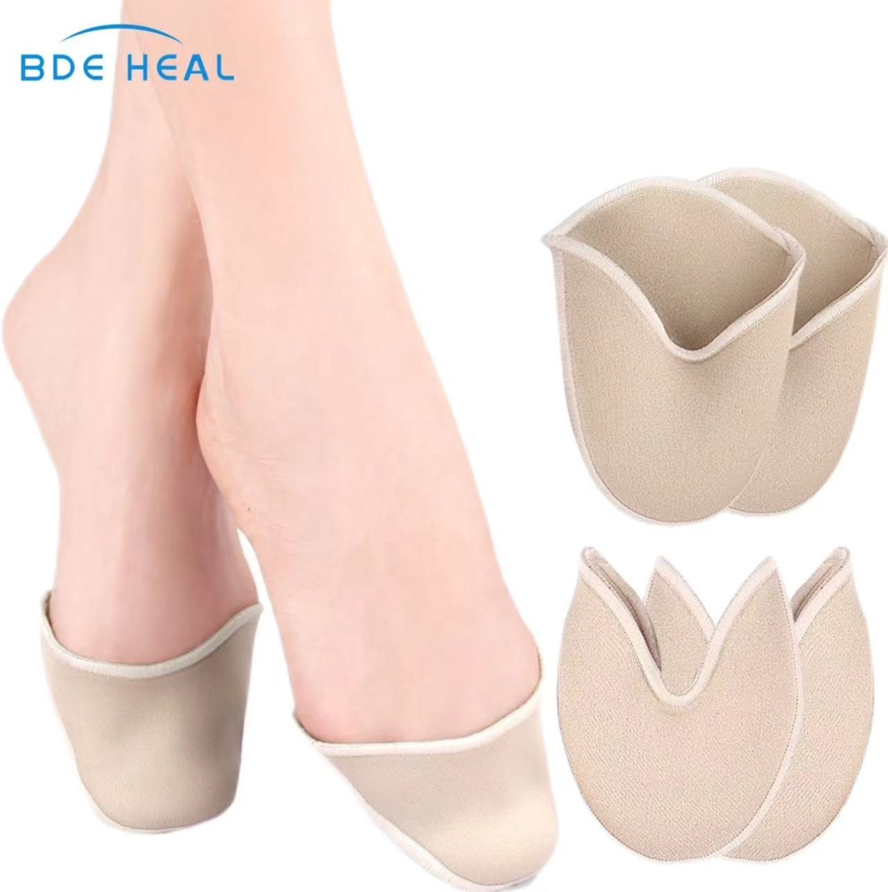 Ballet SEBS Pointe Covers Pointe Shoes Toe Protectors Dance Shoes Stretch Jersey toe cap toe pads