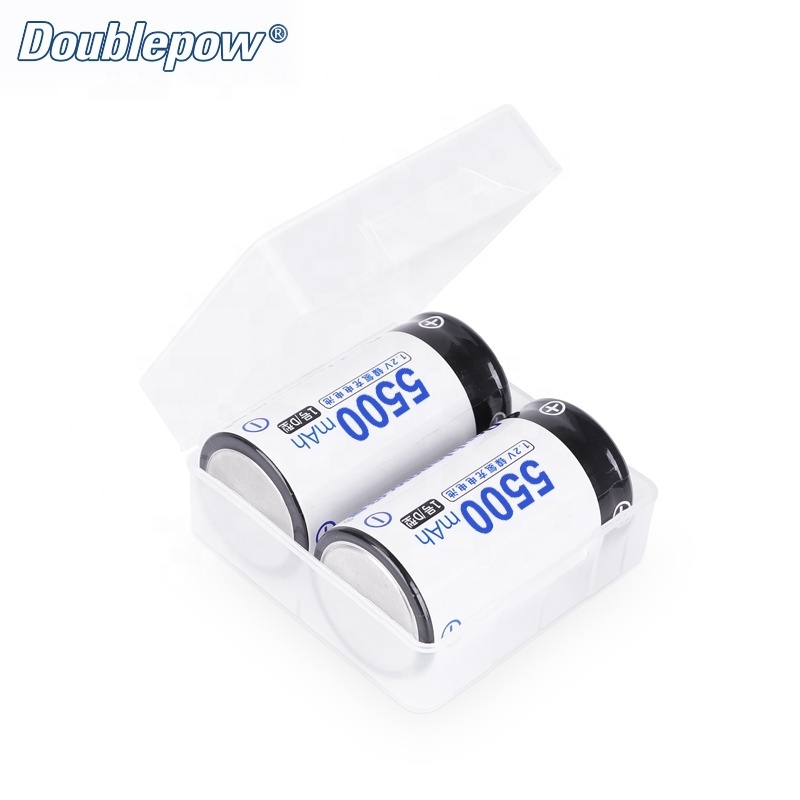 High Power Capacity 5500mAh Wholesale 1.2V D rechargeable battery cell for large flashlights