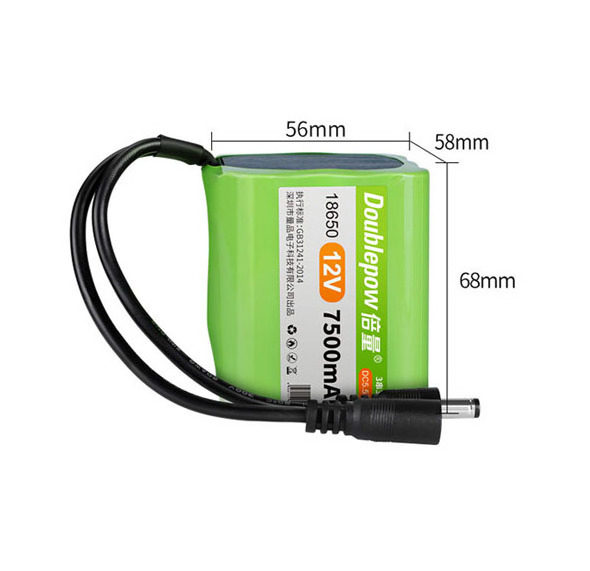 Customizable 12V 7500mAh 3S3P 18650 Deep Cycle Battery Pack Rechargeable DC Connector Power Tools Golf Consumer Electronics