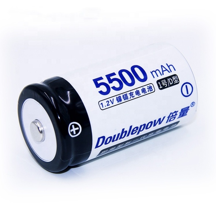 High Power Capacity 5500mAh Wholesale 1.2V D rechargeable battery cell for large flashlights