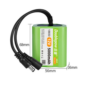 12v 5000mAh deep cycle rechargeable battery pack lithium ion 18650 12v battery