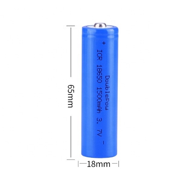 High Quality 3.7v lithium ion battery 18650  1500mah 18650 li ion battery rechargeable for flashlights