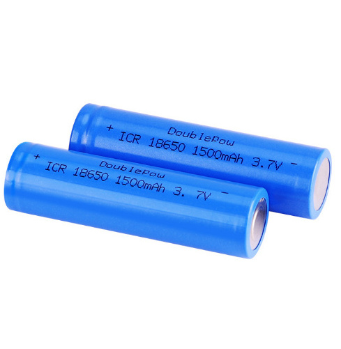 High Quality 3.7v lithium ion battery 18650  1500mah 18650 li ion battery rechargeable for flashlights