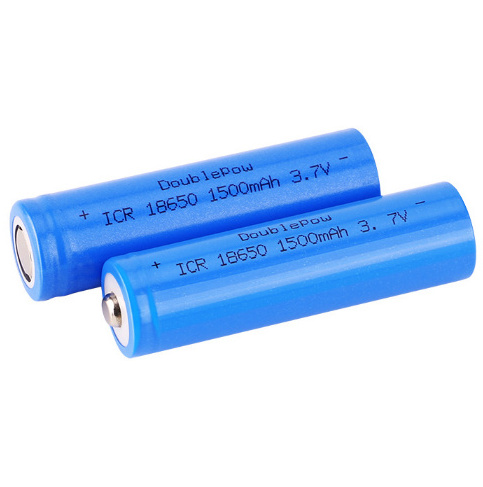 High Quality 3.7v lithium ion battery 18650  1500mah 18650 li ion battery rechargeable for flashlights