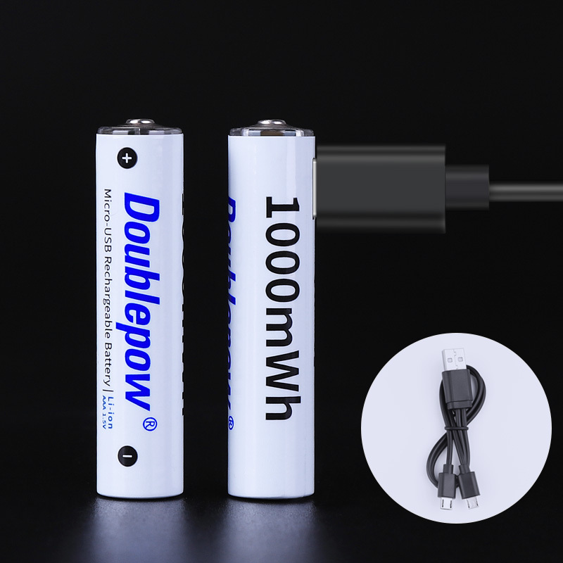 Best price wholesale rechargeable 1000mWh 1.5V lithium AAA battery with micro usb for sale