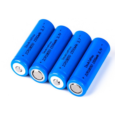 High Quality 3.7v lithium ion battery 18650  1500mah 18650 li ion battery rechargeable for flashlights