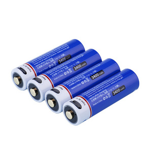 DC 1. 5v battery1.5v 3400mwh 2400mwh 1000mwh Lithium Li-Ion  Usb Rechargeable Li Ion AA Battery