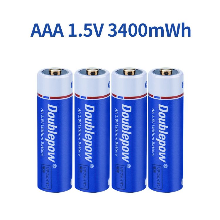 DC 1. 5v battery1.5v 3400mwh 2400mwh 1000mwh Lithium Li-Ion  Usb Rechargeable Li Ion AA Battery