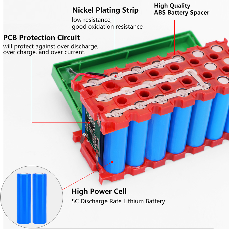 Doublepow 12V 6Ah Li Ion Battery Pack 18650 Lithium Ion Rechargeable Battery Emergency Power Supply Portable Power Stations