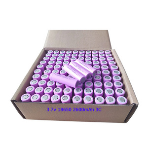 Bulk 3.7V 2600mAh 18650 lithium lion battery 18650 Rechargeable li ion Battery