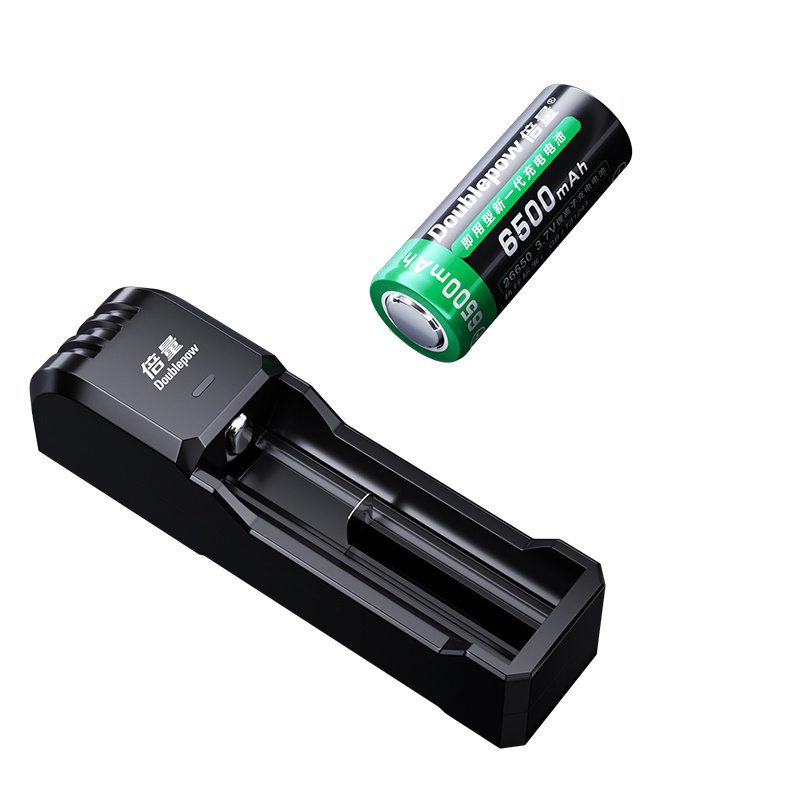 Doublepow 3.7V 26650 Cylindrical Lithium Ion Battery 6500mAh Rechargeable Li-ion for Forklift and Energy Storage at Home