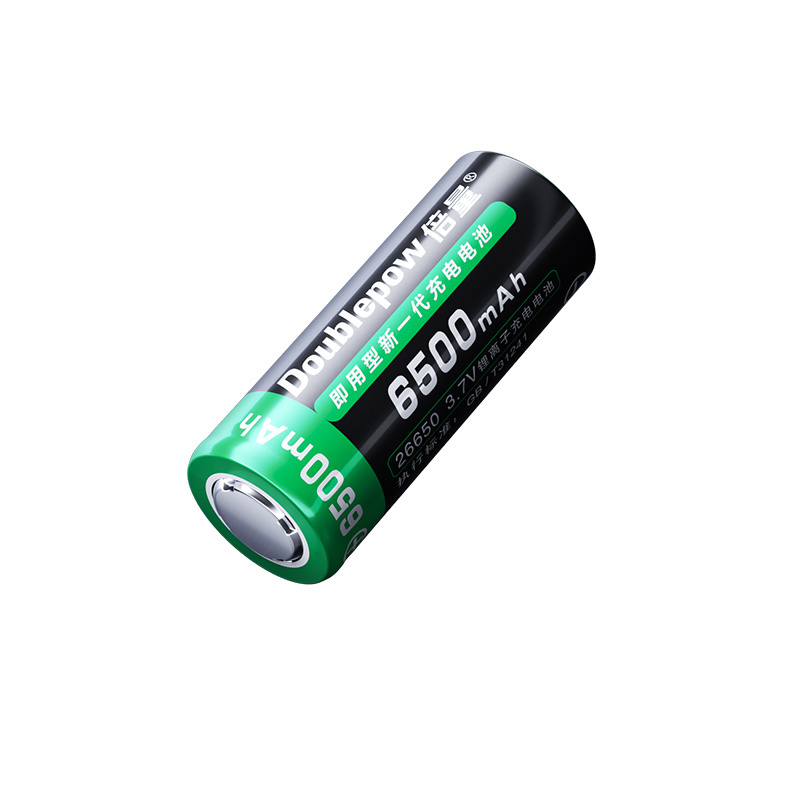 Doublepow 3.7V 26650 Cylindrical Lithium Ion Battery 6500mAh Rechargeable Li-ion for Forklift and Energy Storage at Home