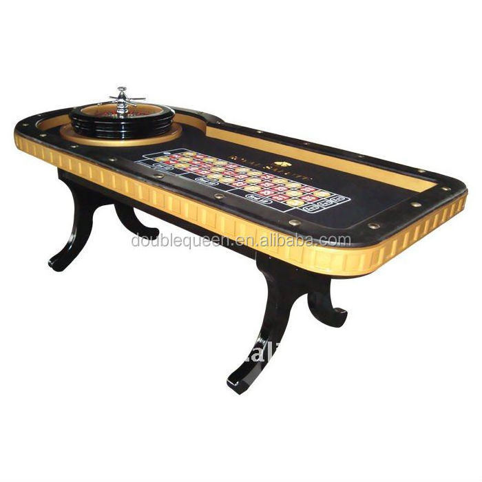 2014 casino table with wooden legs and 20