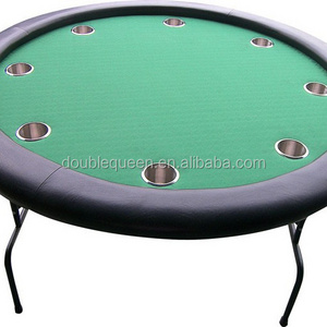 48" used casino poker tables with 8pcs stainless steel cups