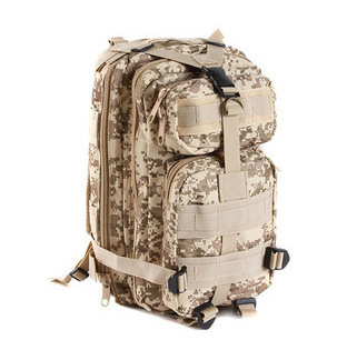 Double Safe Camping Hiking Trekking Black Multicam Camouflage 3P Tactical Assault Backpack Rucksack