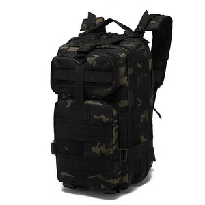 Double Safe Camping Hiking Trekking Black Multicam Camouflage 3P Tactical Assault Backpack Rucksack