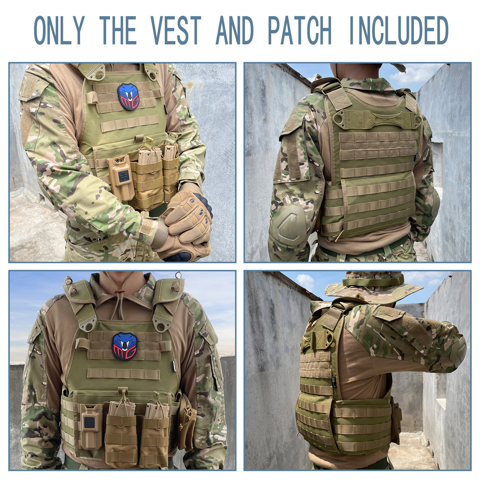 Double Safe Molle Personal Protective Tactical Gear Plate Carrier Tactical Vest Armor Vest