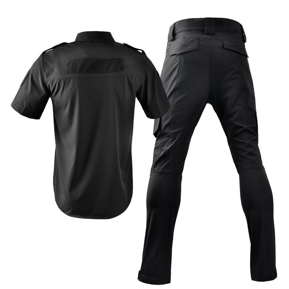 Double Safe wholesale Custom Short Sleeve security Uniform Suit Security Clothing  Security Guard Uniforms