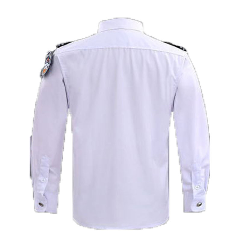 Double Safe Work Wear Suit Long Sleeve White Private Security Uniform Suit Security Clothing  Security Guard Uniforms