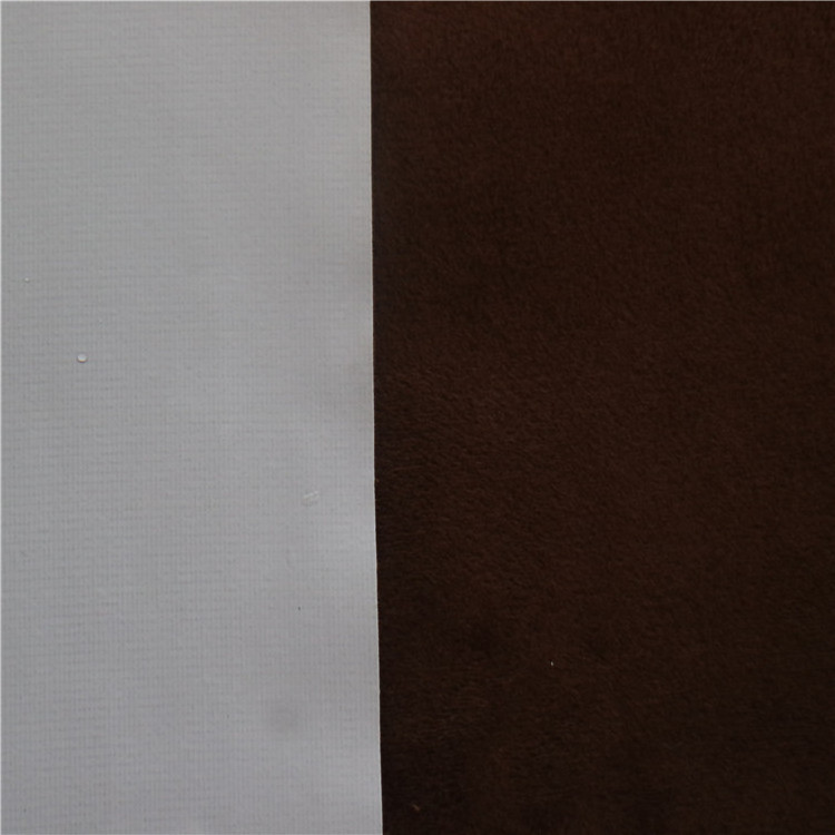 100% polyester suede fabric velvet synthetic leather suede bonded faux fur fabric