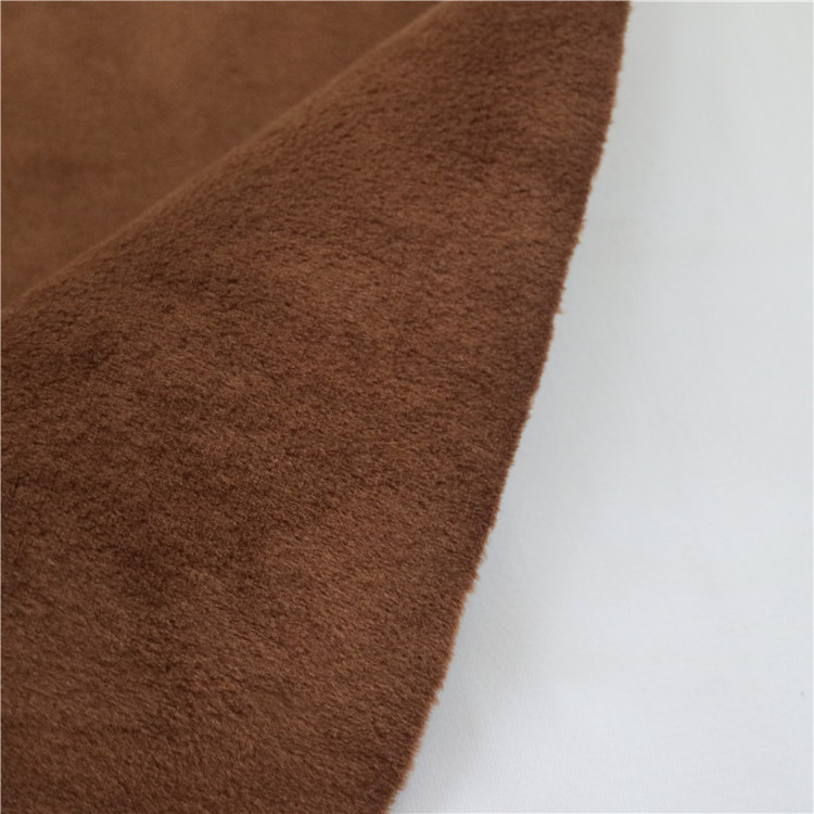 100% polyester suede fabric velvet synthetic leather suede bonded faux fur fabric